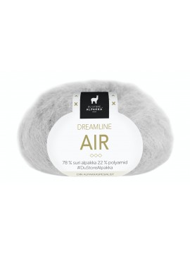 RAKLA Alpakka - Dreamline Air, farve 303 Sølvgrå