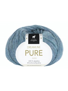 RAKLA Alpakka - Dreamline pure - farve 418 Meleret turkis
