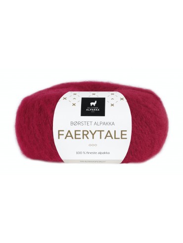 RAKLA garn:   Alpakka -  Faerytale - rød