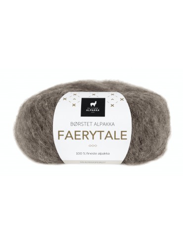 RAKLA garn:  Alpakka - Faerytale - meleret brun