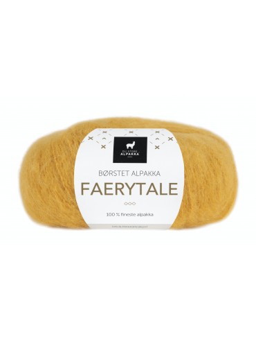RAKLA garn:  Alpakka - Faerytale - mørk gul