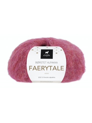 RAKLA garn:  Alpakka - Faerytale - meleret rød